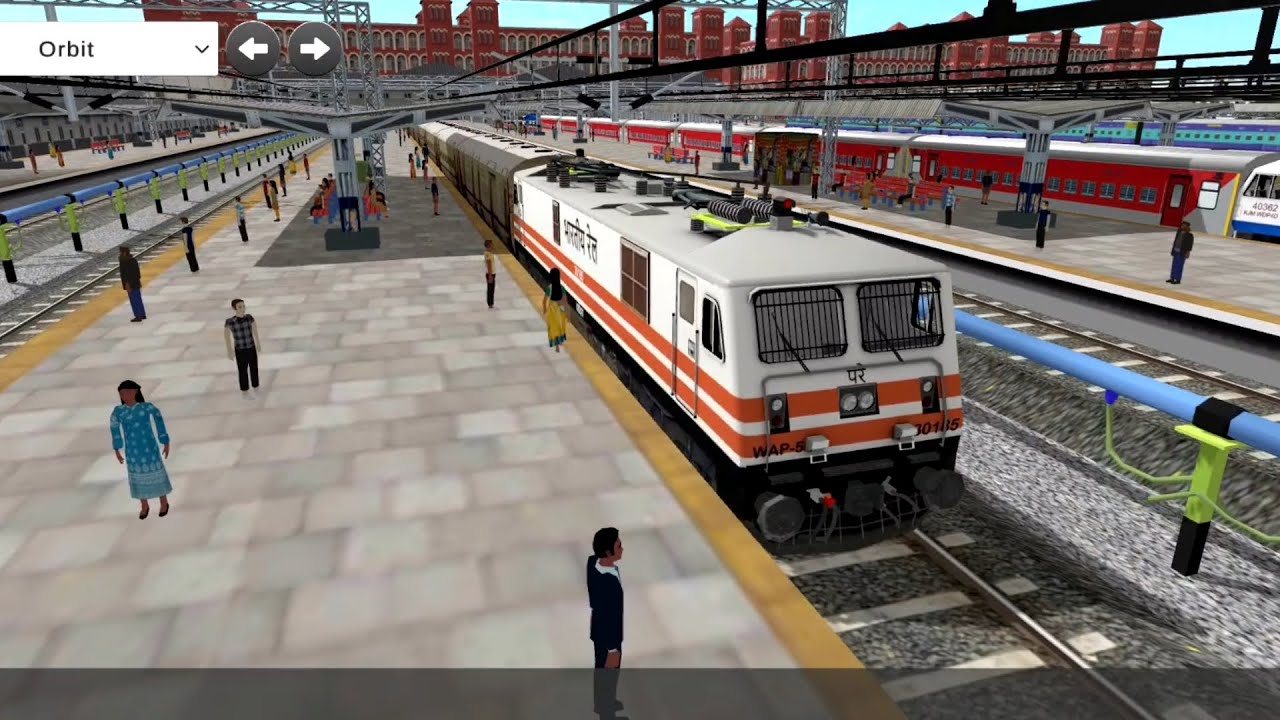 Howrah Junction - Durgapur Junction Train Journey | WAP 5 Locomotive Engine Running Fast On Track 