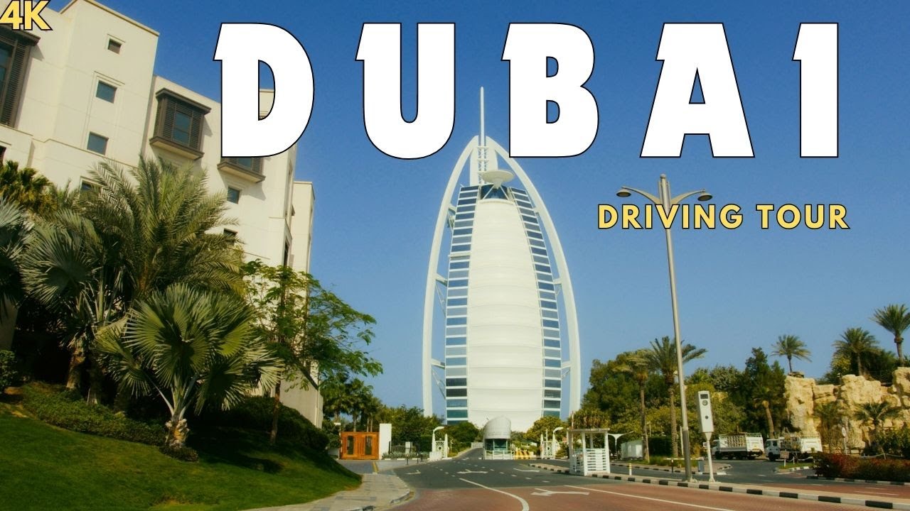 Jumeirah Beach Road Dubai | 4K | Driving Tour |  Burj Al Arab | Al Sufouh Beach | Must Visit Place