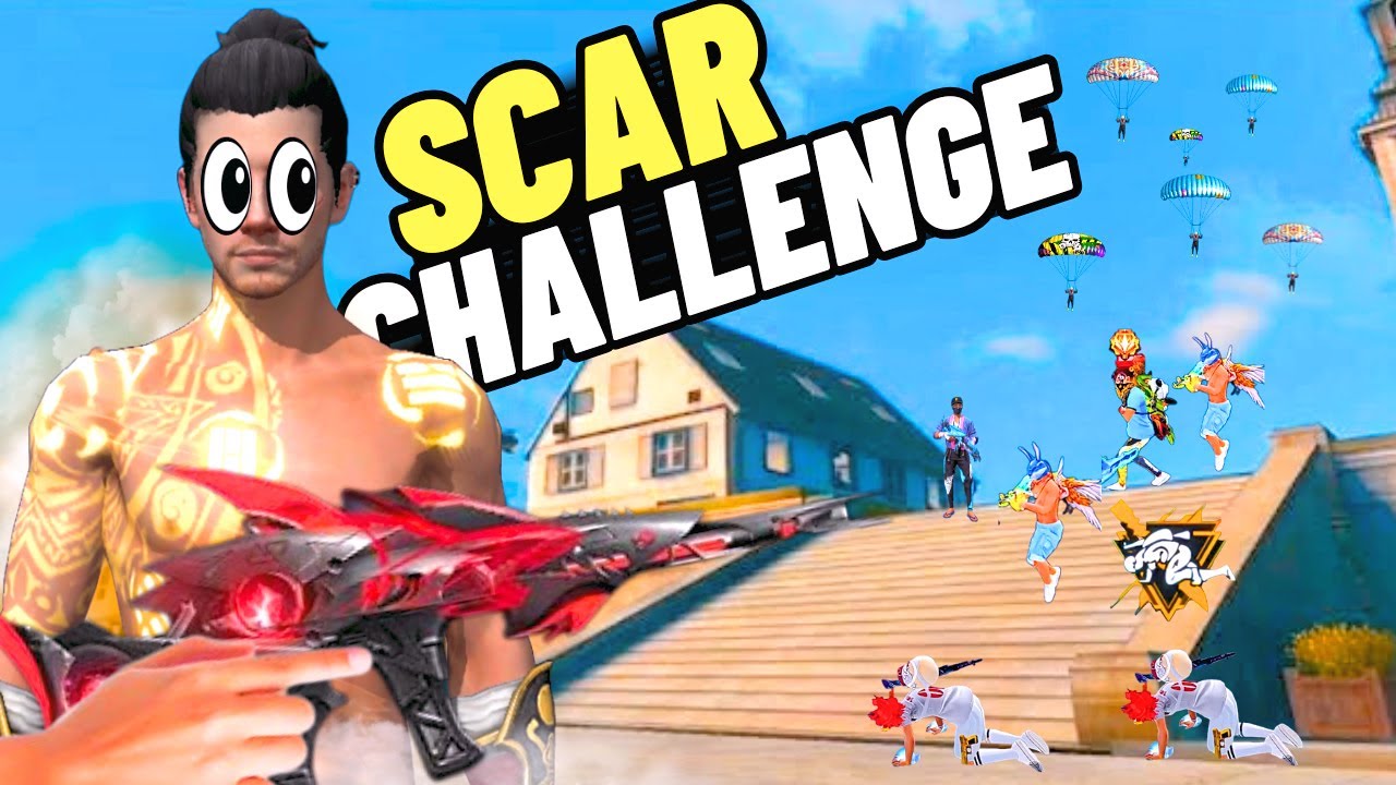 Free Fire Scar Challenge 🔥Only Play With Scar