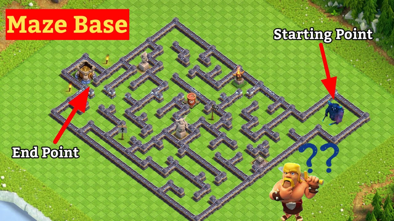 Maze Base challenge | Clash Of Clans |