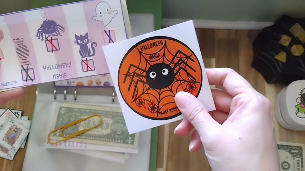 🎃 HALLOWEEN MANIA COLLAB | OCT 20TH | SAVING $6 | #cashstuffing #savingschallenges