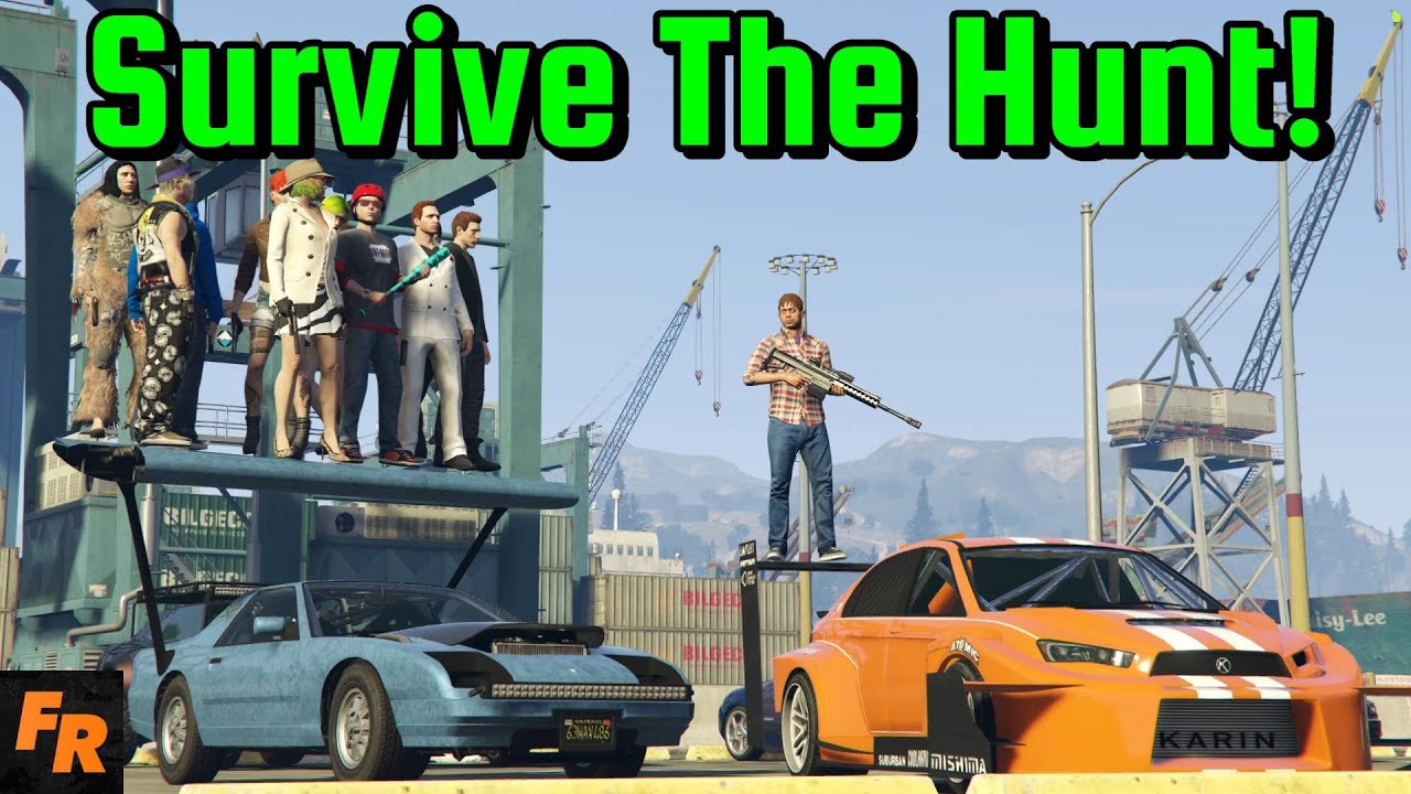 Gta 5 Challenge - Survive The Hunt #71 - The Modded Task Master!