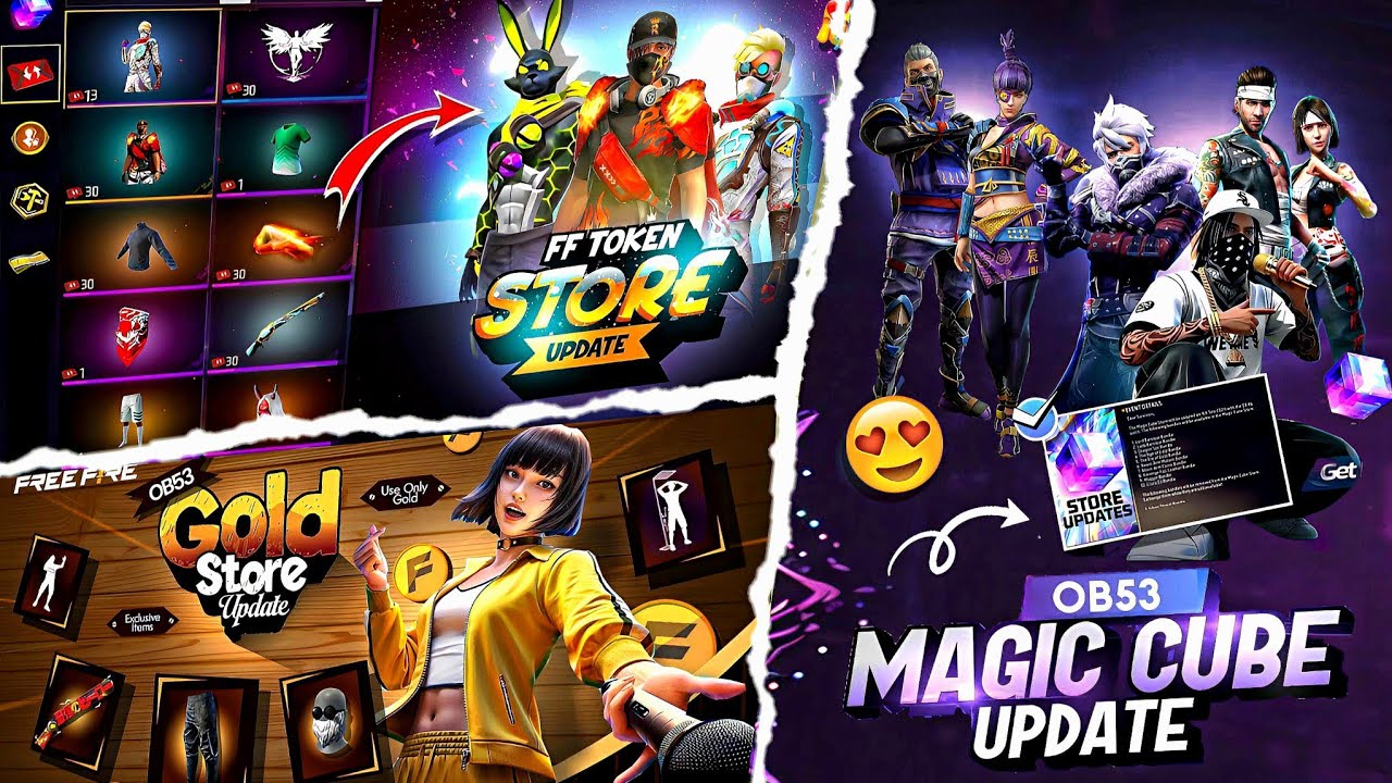 OB53 Triple Store Update New Items🥳🔥| Magic Cube Store Update | Free Fire New Event | ff new event