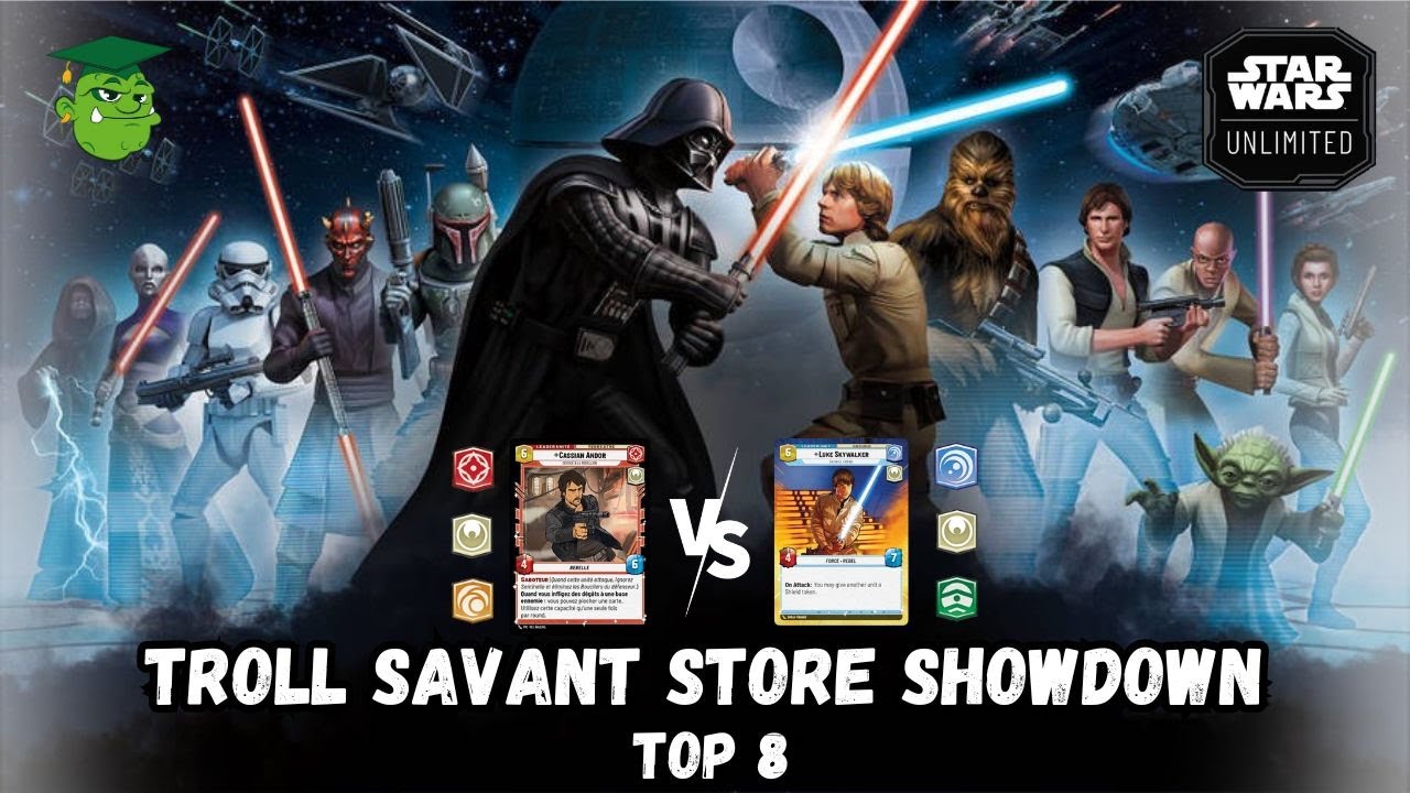 TOP 8 Troll Savant Store Showdown : Luke vert VS Cassian jaune.