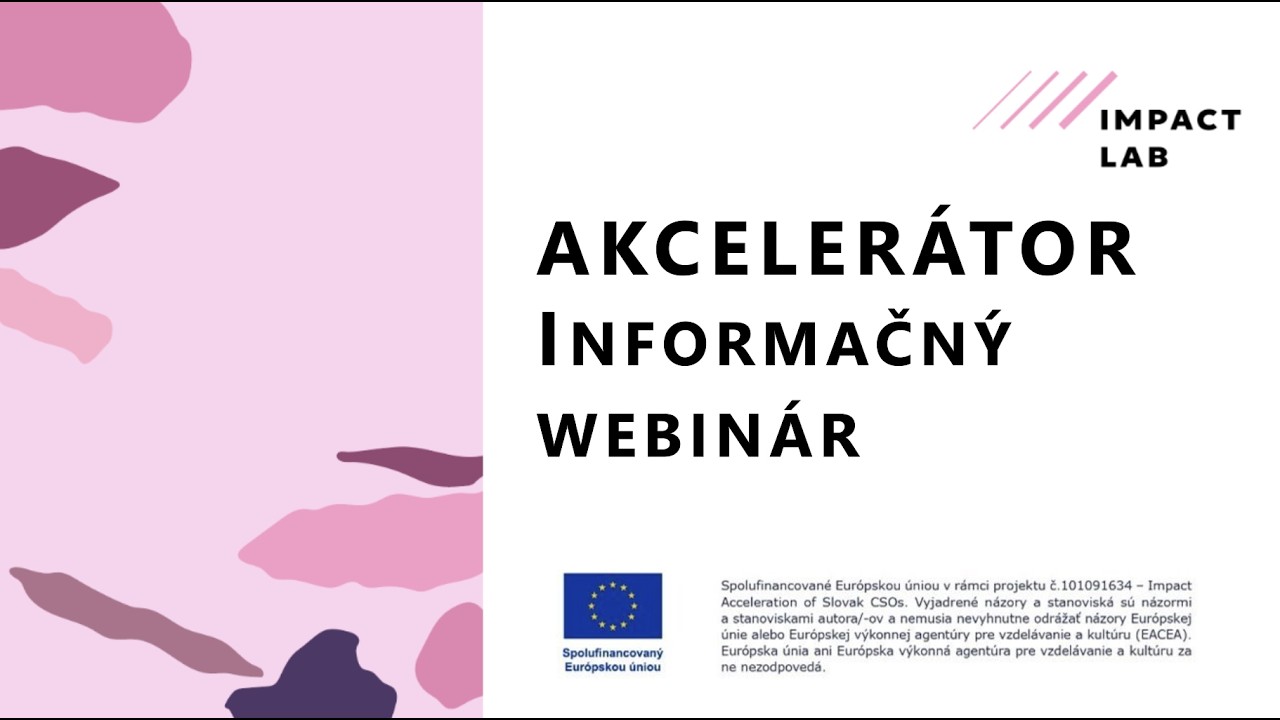 Impact Lab | Akcelerátor 2026 | Informačný webinár (záznam)