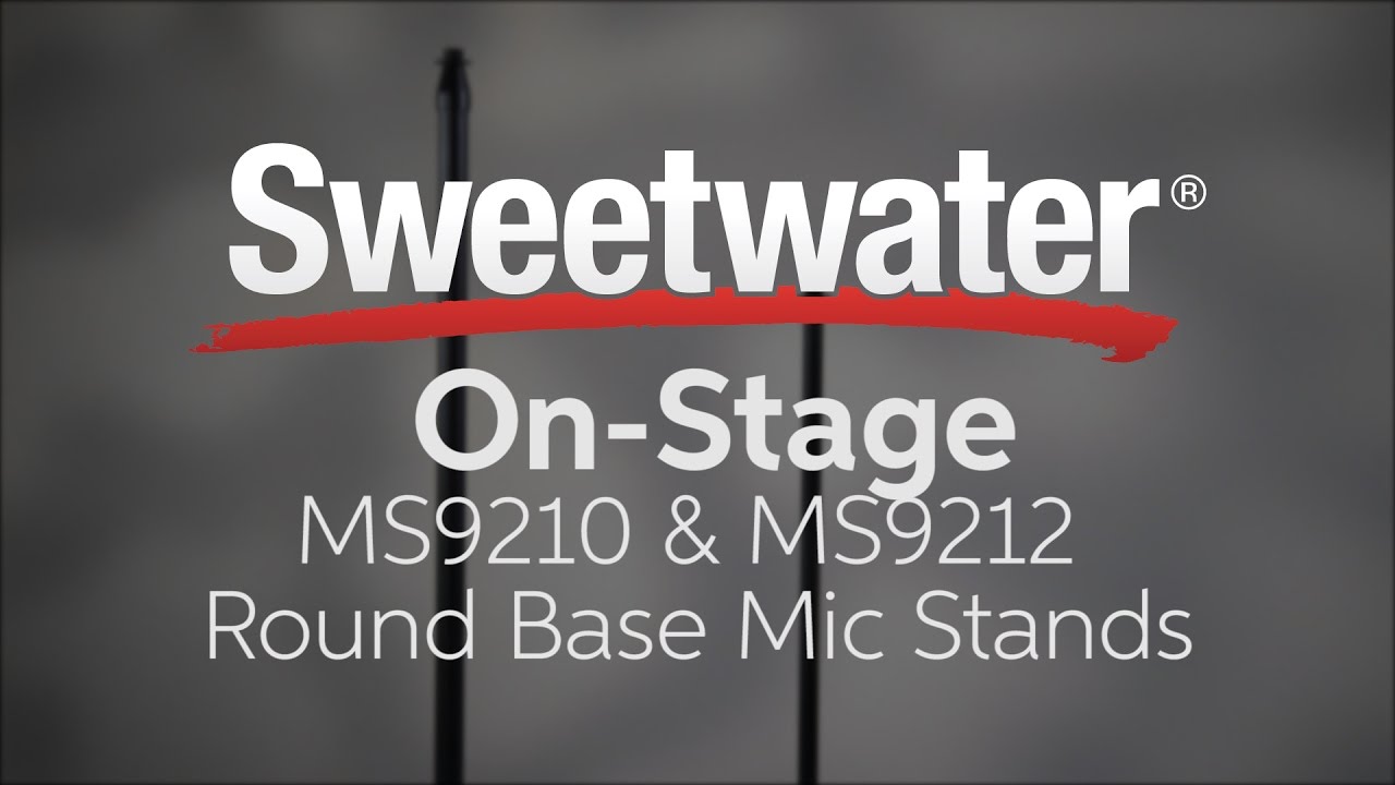 On-Stage Stands MS9210 & MS9212 Round Base Mic Stands