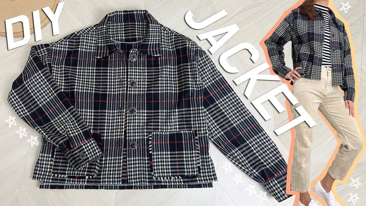 DIY Jacket/How To Make Flannel Jacket/From Scratch✂