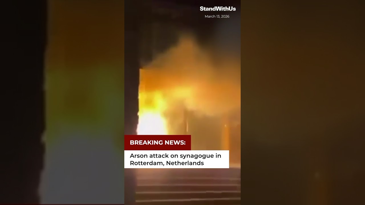 🚨BREAKING: Synagogue in Rotterdam Targeted in Arson Attack