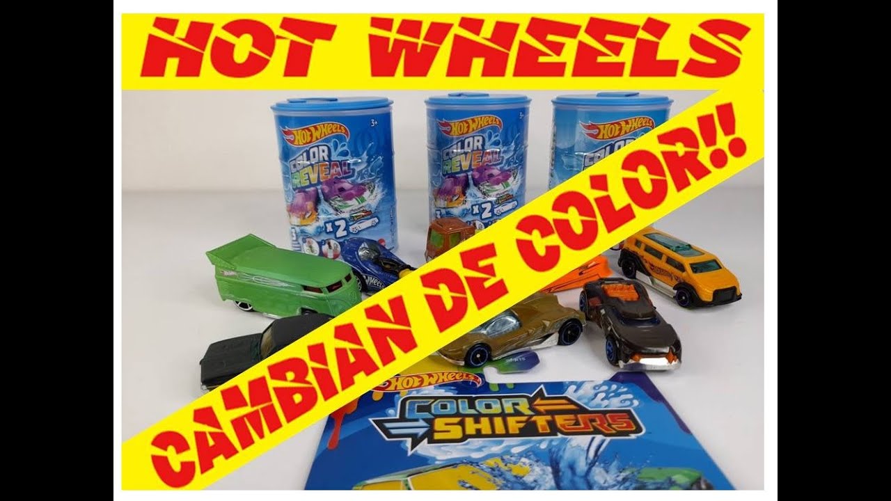 HOT WHEELS COLOR REVEAL Y COLOR SHIFTER lo nuevo! CAMBIAN DE COLOR