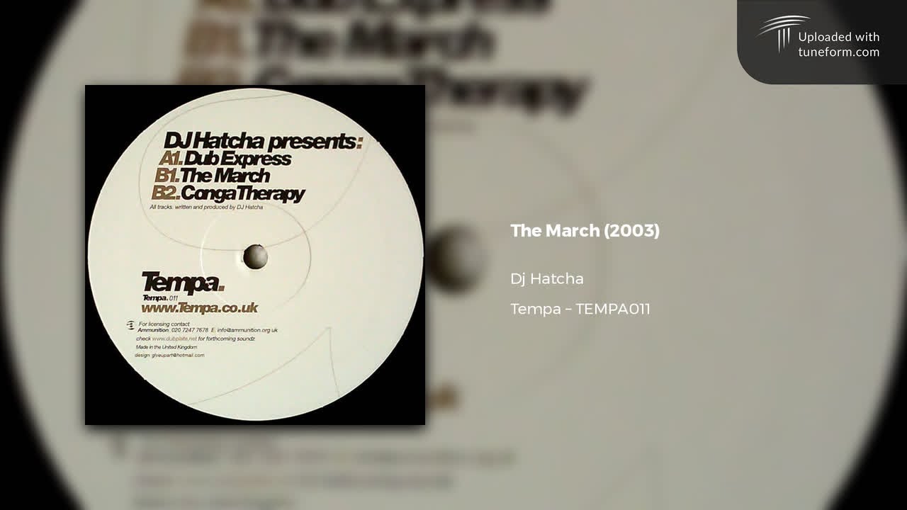DJ Hatcha - The March (TEMPA011) [Deep Dubstep]