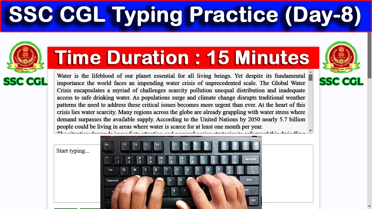 SSC CGL Typing Practice Day 8 |35 WPM Typing Speed with 98.38% Accuracy #typing #raushantypingmaster