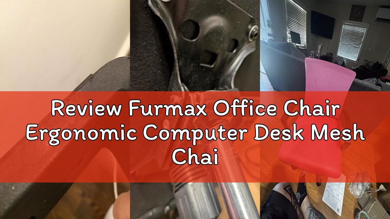 Review Furmax Office Chair Ergonomic Computer Desk Mesh Chair Mid Back Swivel Lumbar Support with Ar