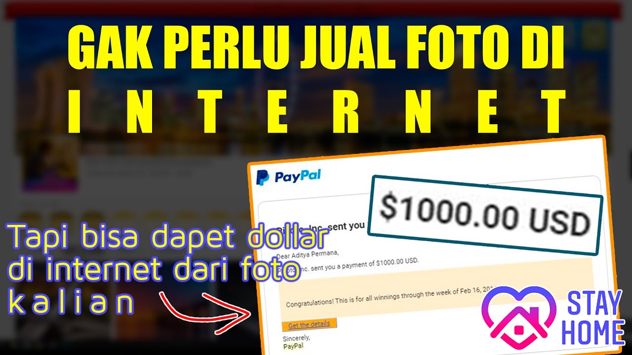 Dapet dollar TANPA jual foto di Internet