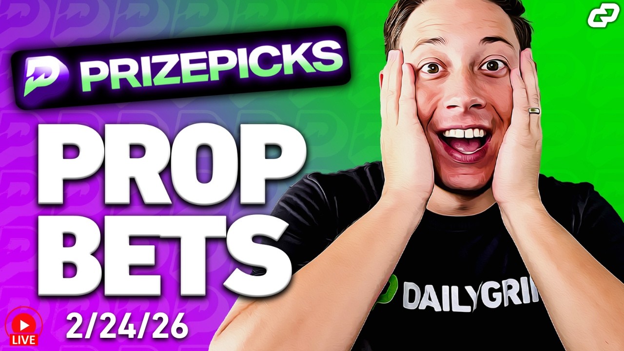 TOP PRIZEPICKS NBA, NFL, NHL, CBB & ESPORTS PLAYER PROPS for TODAY 2/24 | Sports Betting (LIVE)