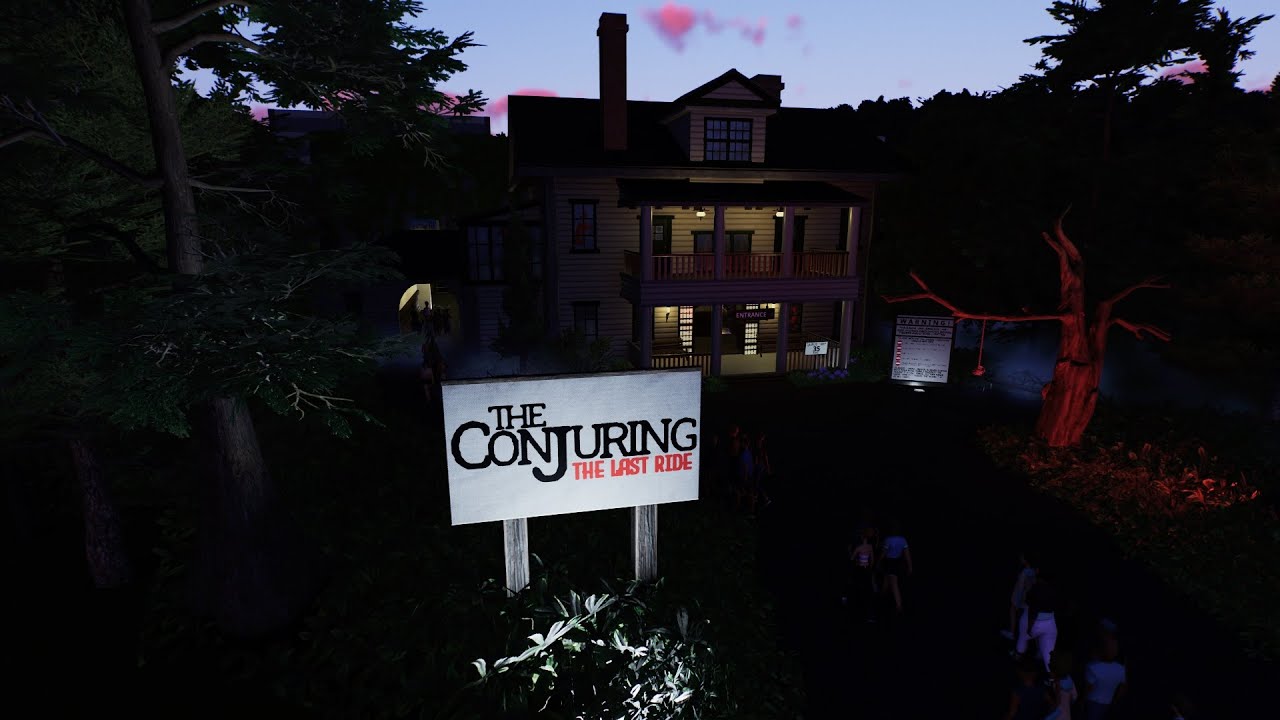 The Conjuring - The Ride! #theconjuring #halloween #spooky #lastrites #planetcoaster2 #horror 