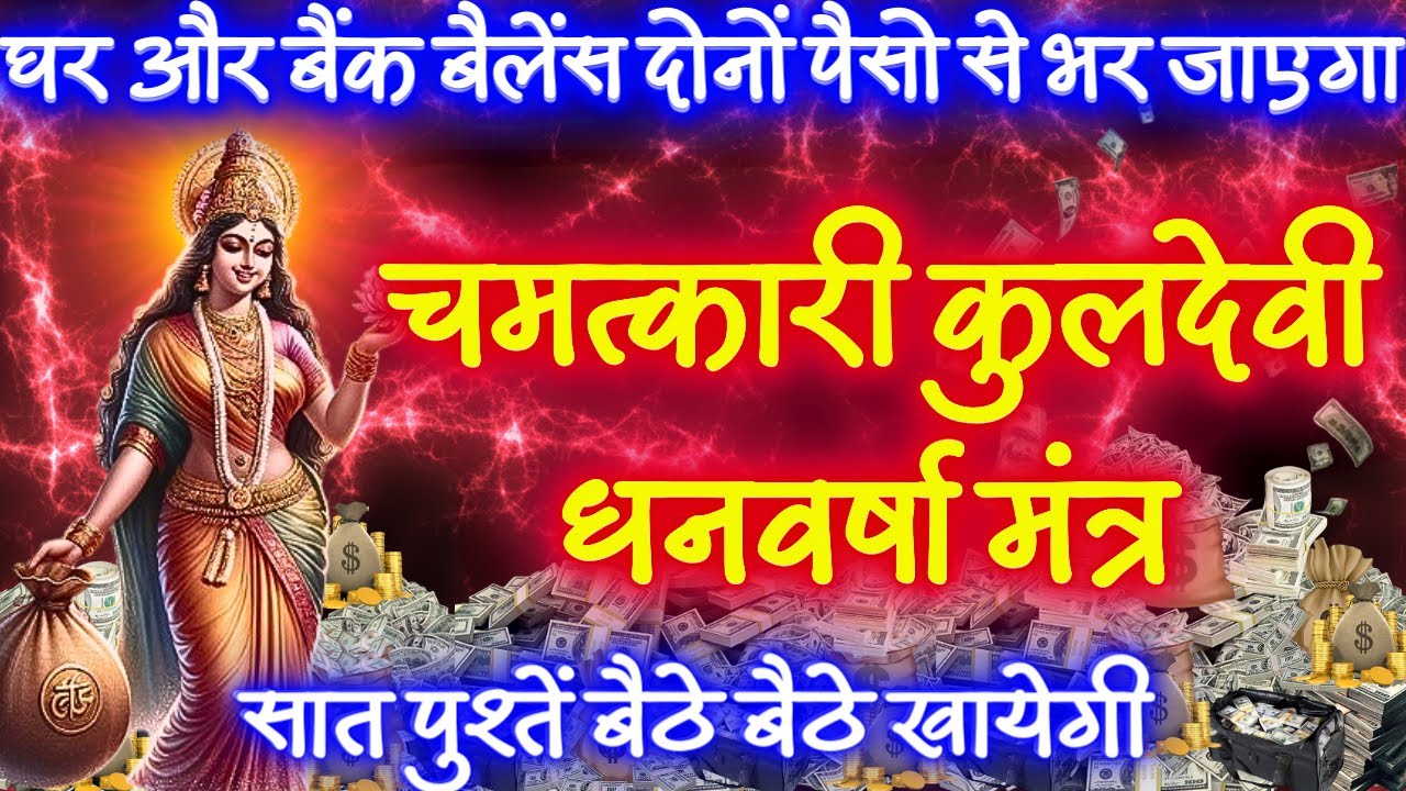 कुलदेवी माँ के प्रसन्न होने से सातों पुश्ते बैठ कर राज़ करेगी, नित्य जपे या सुने || Kuldevi Mantra 💰💰