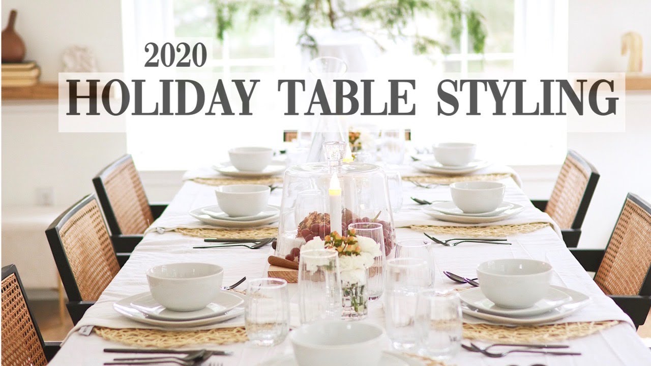 HOMEGOODS TABLE STYLING / How-to style a table for the holidays!