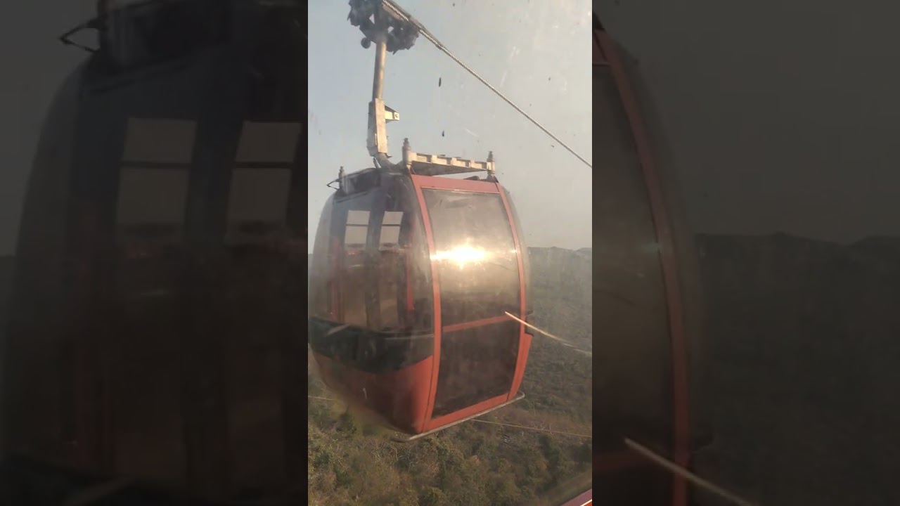 Ropeway at Vishwa Shanti Stupa, Rajgir. 