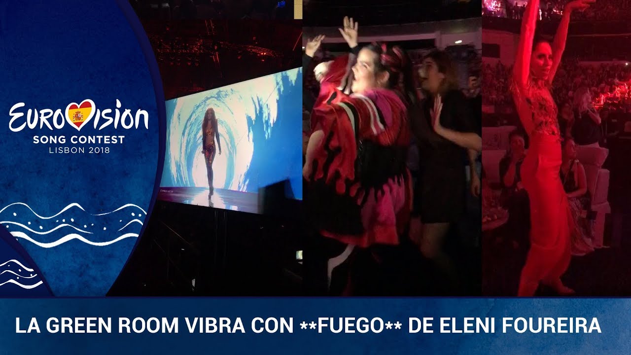 **FUEGO** Así se ha vivido la actuación de Eleni Foureira en la 'green room'