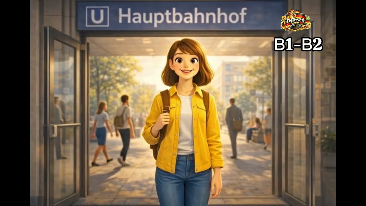 An der Bushaltestelle