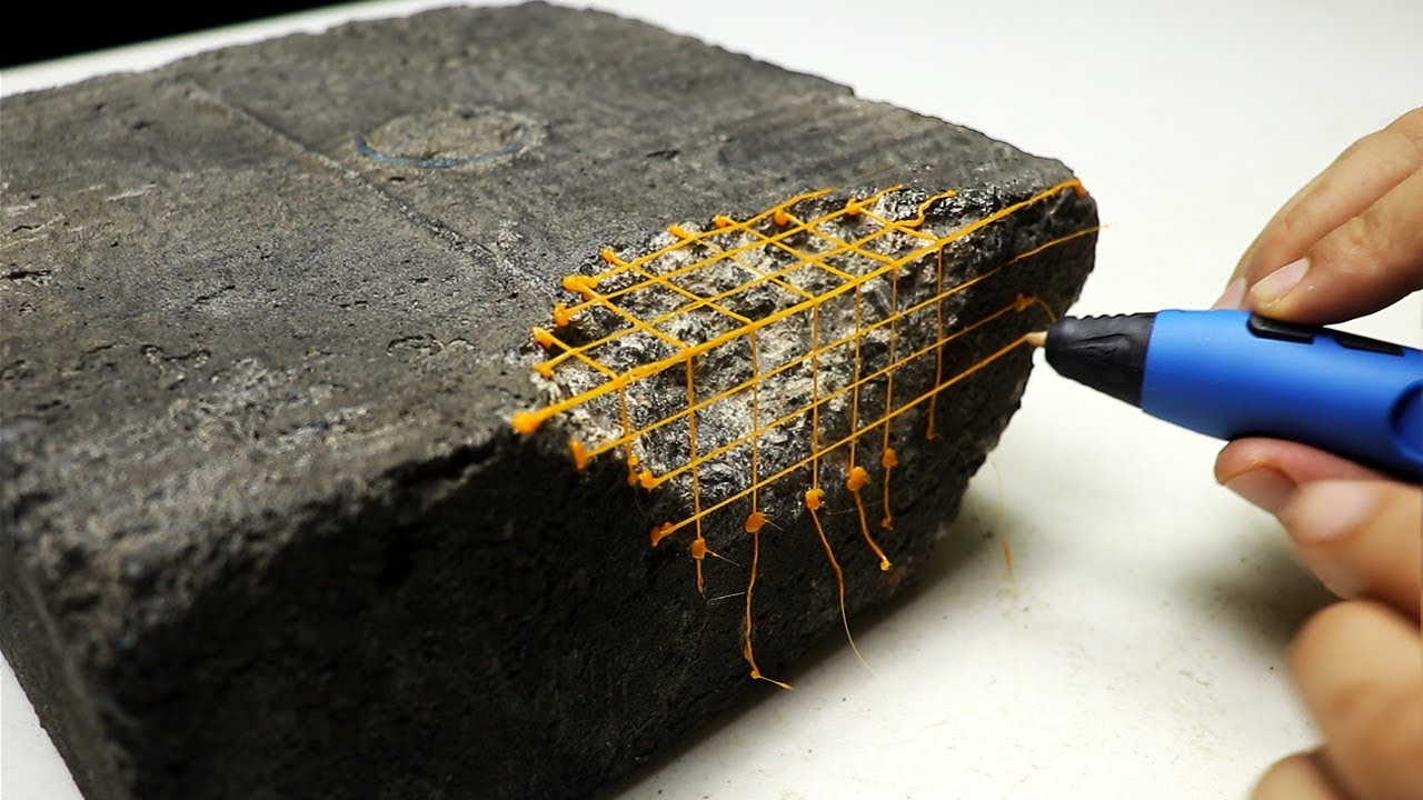 Ремонт бетона с помощью 3D Pen