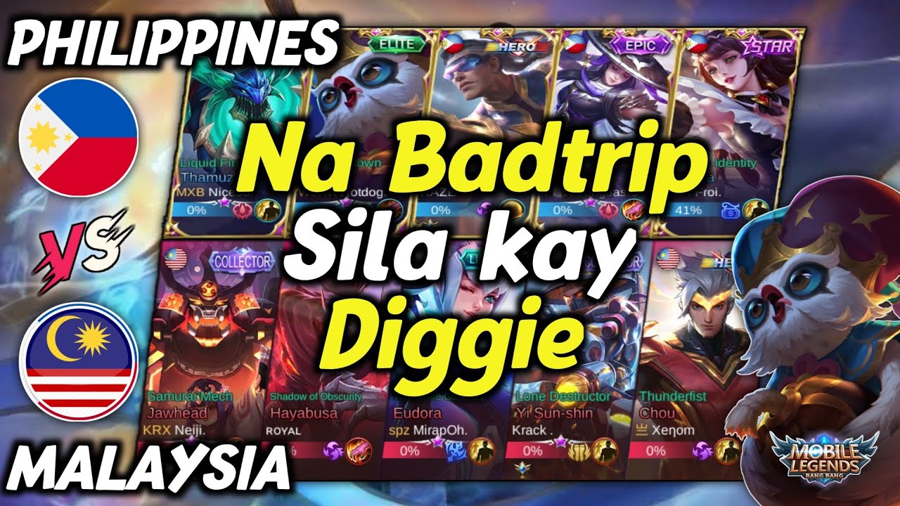 Diggie Pinagtripan ang Team Malaysia - National Arena Contest - Mobile Legends