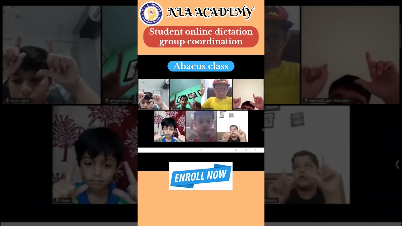 Online abacus class for student 