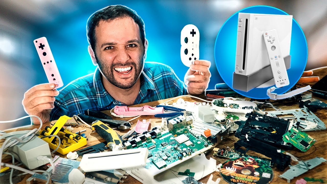 O que tem DENTRO do NINTENDO WII? Nós ABRIMOS!!!