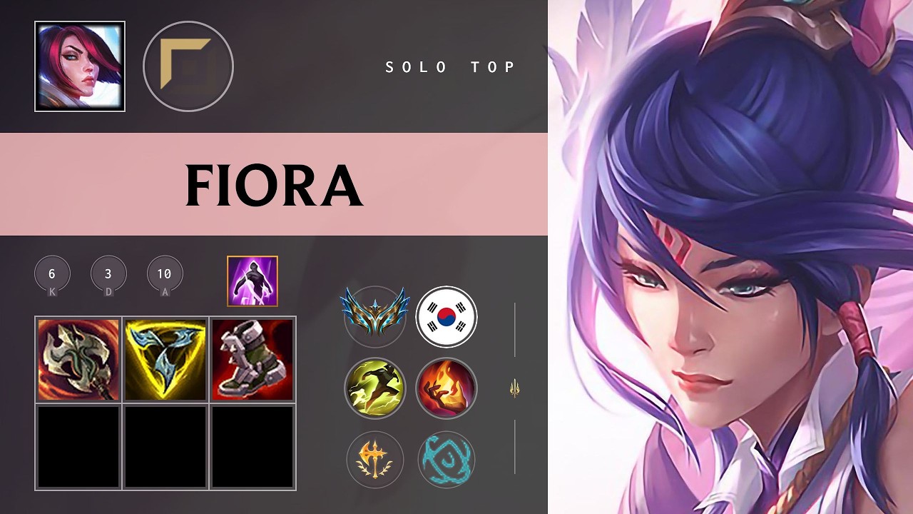 Fiora Top vs Renekton - KR Challenger Patch 26.10