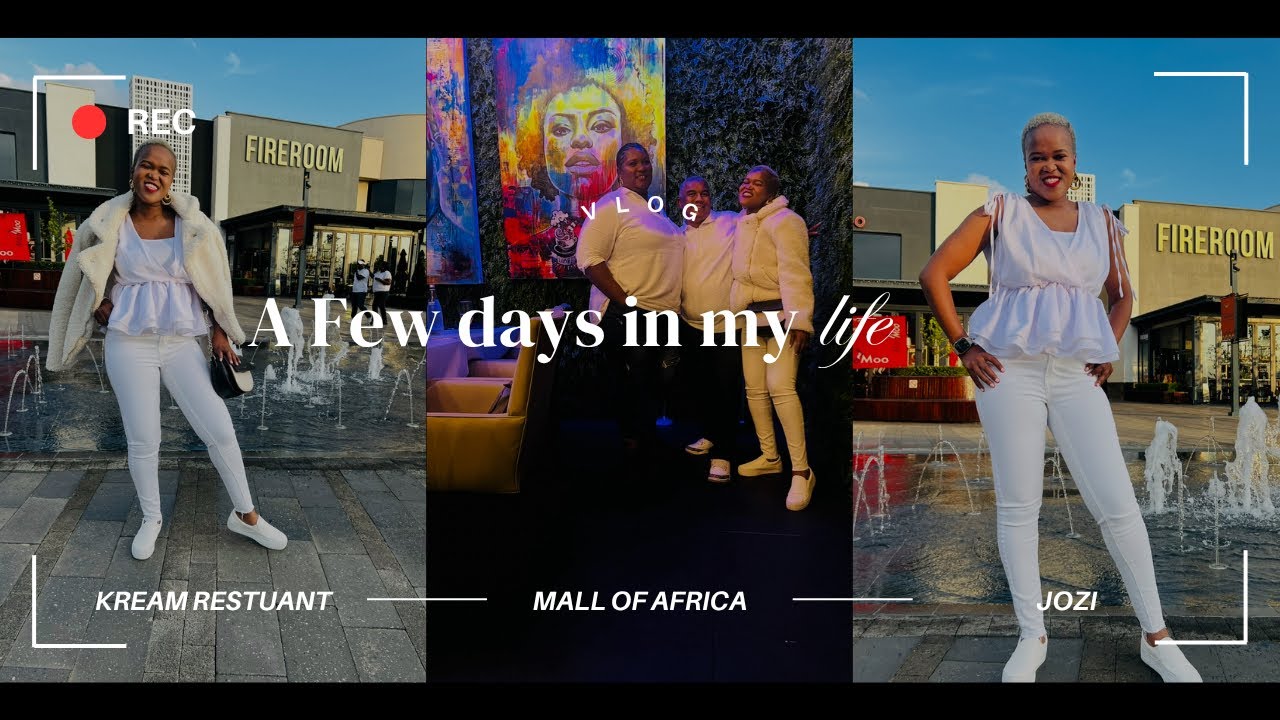 Visit Jozi with Me 🇿🇦 | Dinner at Kream, Mall of Africa | South African Lifestyle Vlog