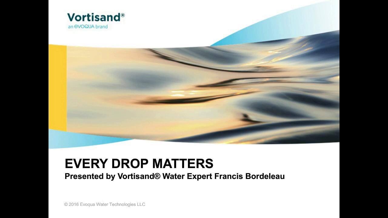 Evoqua Presents Vortisand® Cross-Flow Microsand Filtration Technology