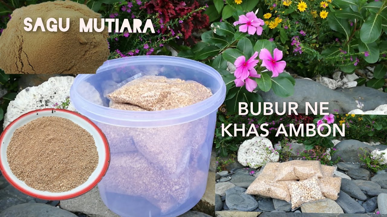 Cara membuat Sagu mutiara khas Ambon Maluku. #(Bubur_Ne)