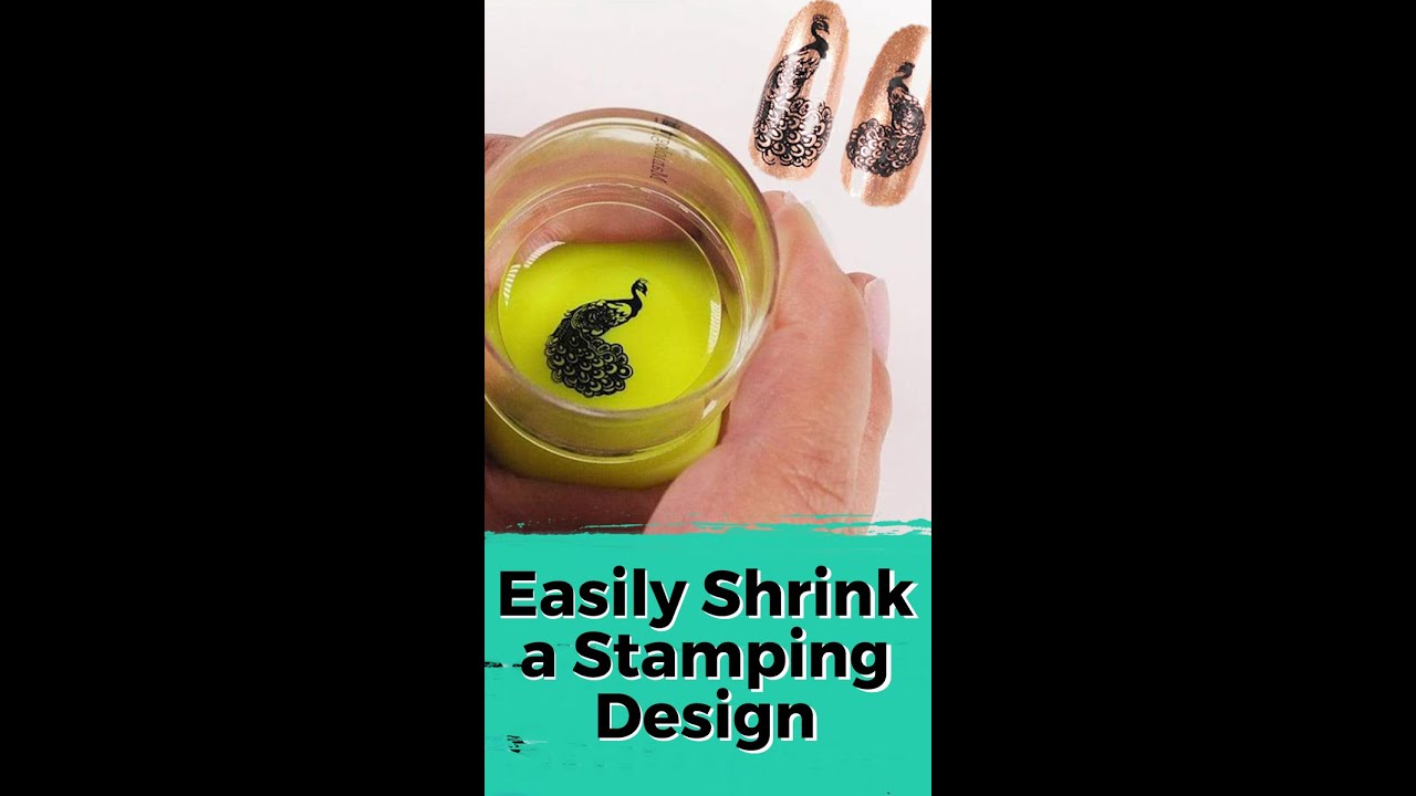 Easily Shrink a Stamping Design | Maniology in 1-Minute