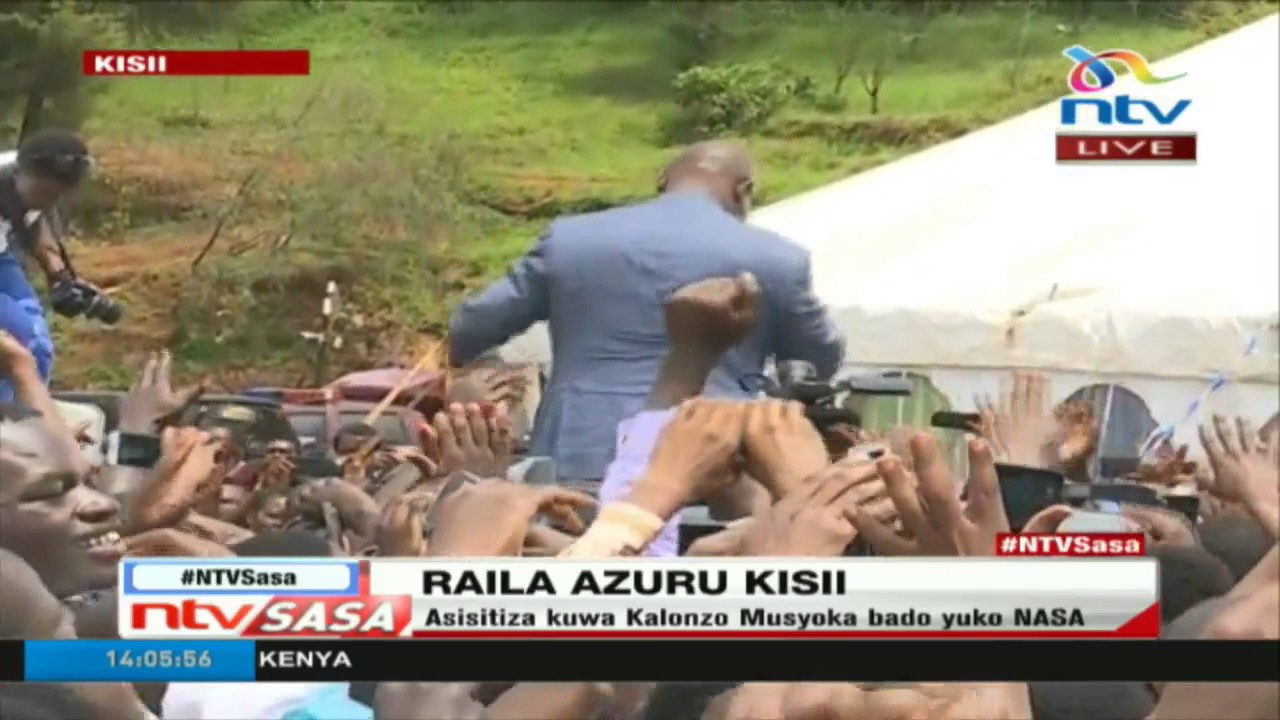Raila azuru Kisii, asisitiza kuwa Kalonzo Musyoka bado yuko NASA #NTVSasa