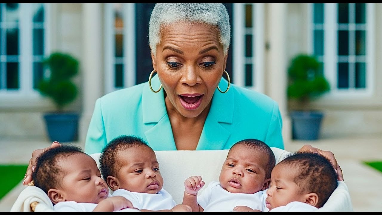 Barren Billionaire Lady Found Quadruplets Boys Outside Her Gate On Her Way To Work.