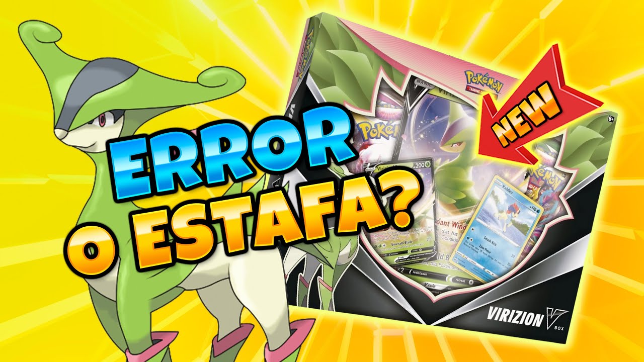 SOBRE CON ERROR! OPENING POKEMON VIRIZION V BOX  | Apertura Pokémon TCG Español