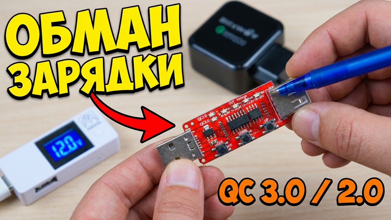 ⚡ ЭМУЛЯТОР БЫСТРОЙ ЗАРЯДКИ QUALCOMM QC3.0/QC2.0 (ТРИГГЕР) С АЛИЭКСПРЕСС