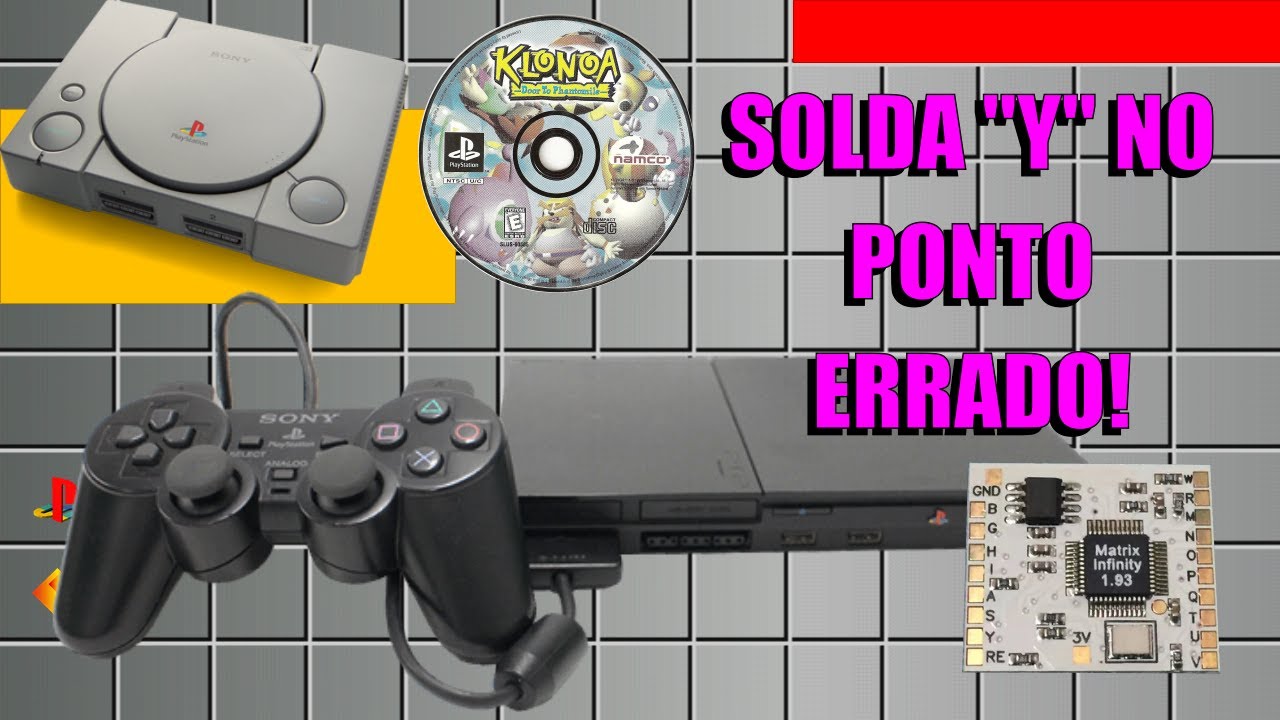 PS2 SLIM NÃO LÊ JOGOS DO PS1 - INSTALAÇÃO INCORRETA DO CHIP MATRIX