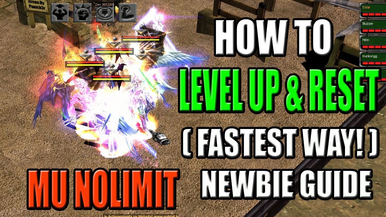 How to Level Up and Reset the Fastest Way (Newbie Guide) - MU Nolimit