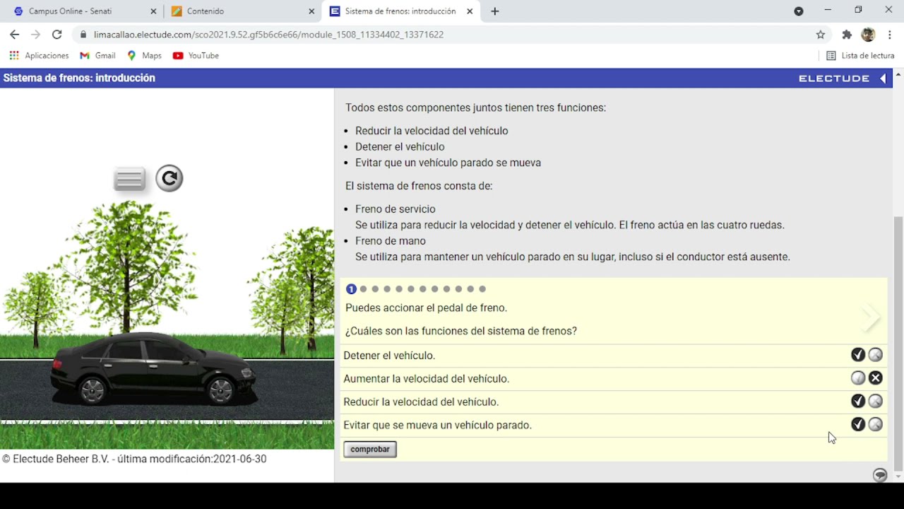 Sistema de frenos Introducción ELECTUDE Unidad 3 Tecnología de los sistemas automotrices