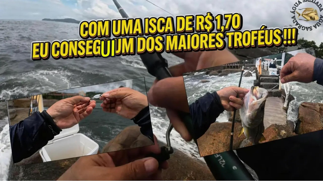 COM UMA ISCA DE R$1,70 EU PEGUEI UM DOS MEUS MAIORES TROFÉUS !!!!