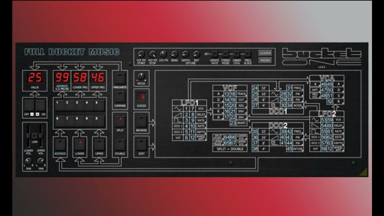 FREE ANALOG TYPE SYNTH FULLBUCKET BUCKET ONE SOUND DEMO