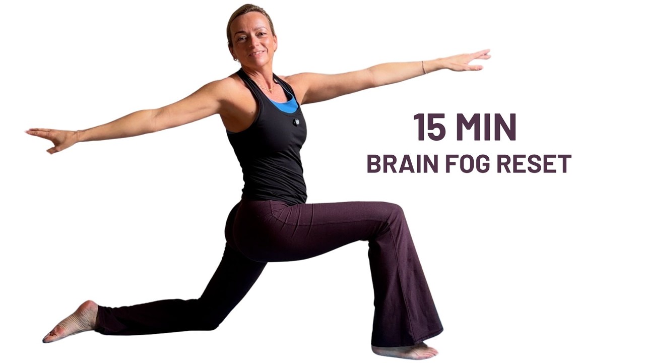 15 Min Menopause Brain Fog Relief | Energising Morning Yoga Flow
