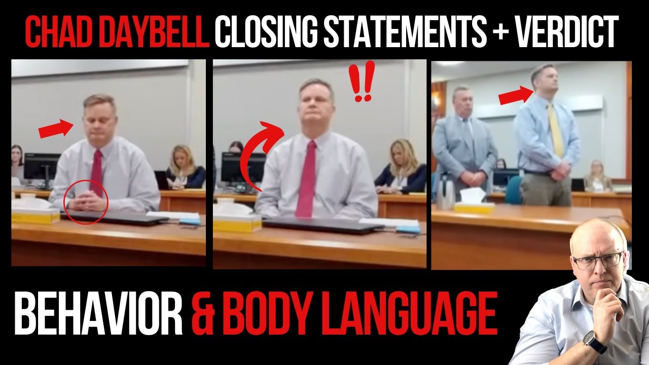 Chad Daybell Trial: Closing Arguments and Verdict Behavior and Body Language