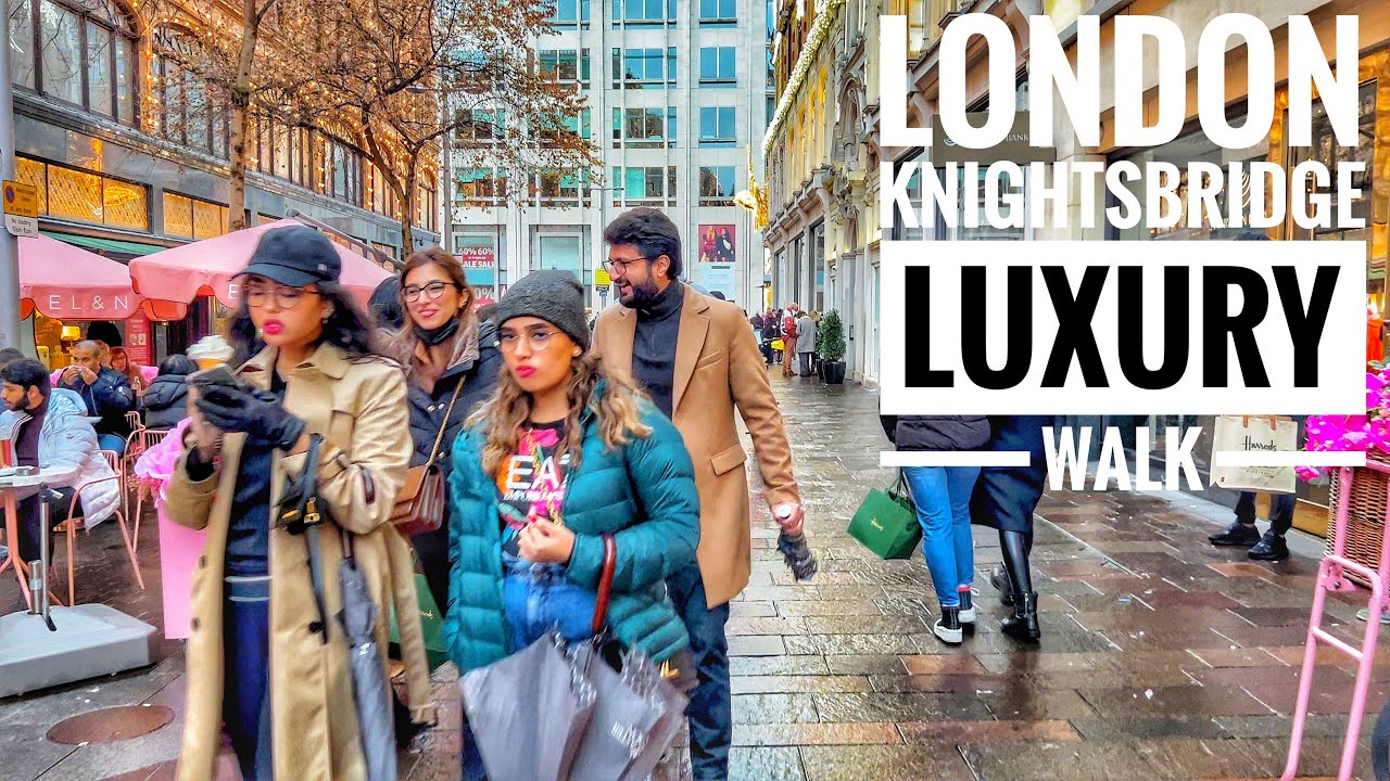 London City Luxury Shopping Walk | Walking Around Harrods Luxury Department Store in Knightsbridge