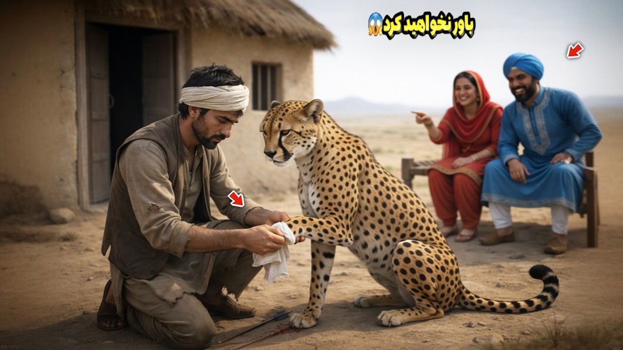 قدرت خدا را ببینید، جوان فقیری که پلنگ را از مرگ نجات داد 😱 معجزه عجیب و تکان دهنده! 😱