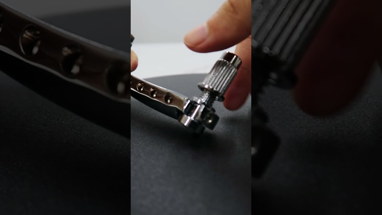 Guyker GS001 Guitar Tune-O-Matic Tailpiece Stop Bar with Studs