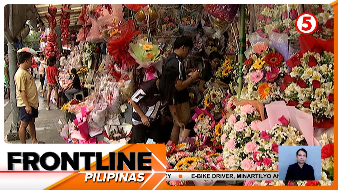 Mga bulaklak sa Dangwa, mura pa ilang araw bago ang Valentine's Day | Frontline Pilipinas