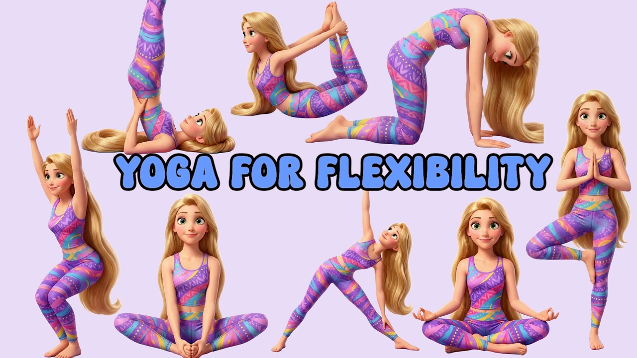 Yoga for Flexibility | Rapunzel Yoga for Children | Poses for Calm Mind and Healthy Body