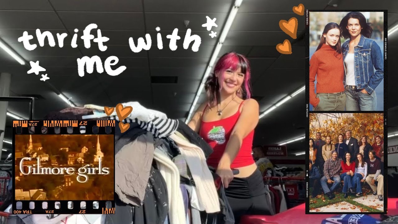 THRIFT WITH ME Gilmore Girls / Fall edition!! It's (almost) cozy sweater season 🍂☕️📚🐈&zwj;⬛
